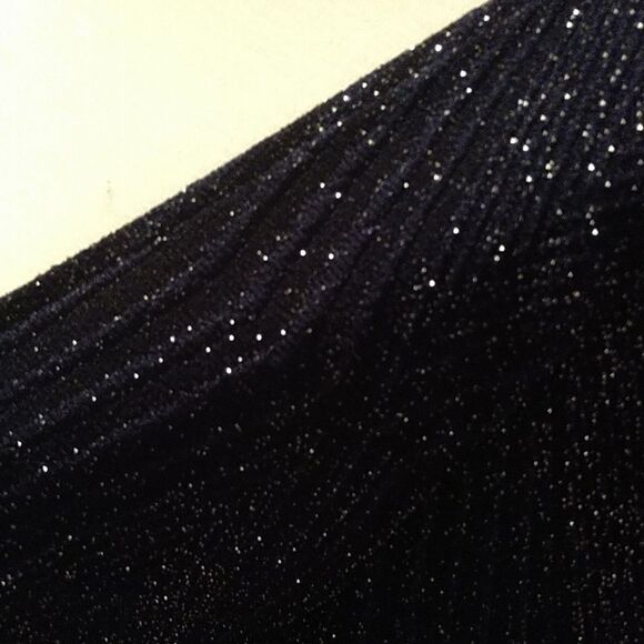lMidnight Blue Slinky Sparkling Dress - Picture 3 of 4